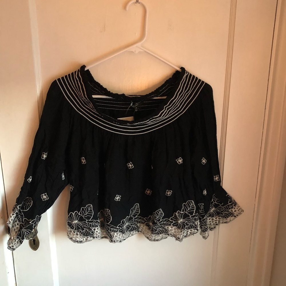 Floral off the shoulder top